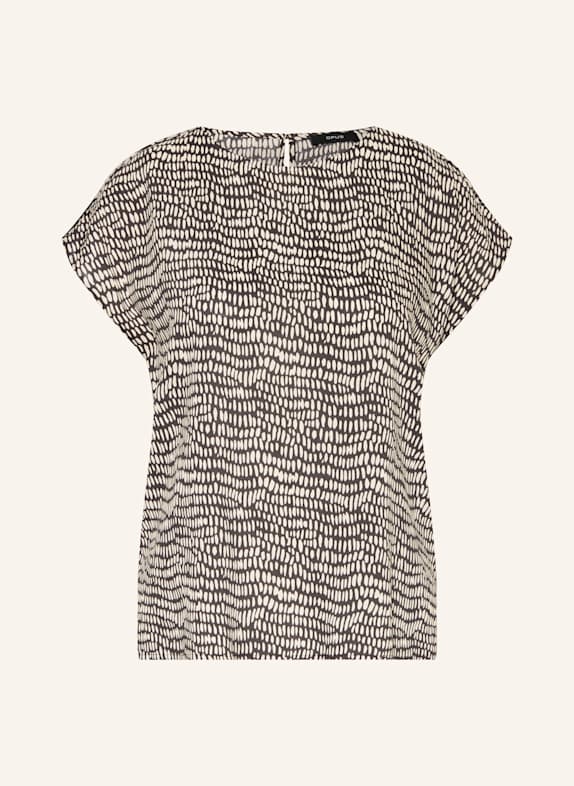 OPUS Blusenshirt FERENA SPLASH DUNKELBRAUN/ ECRU