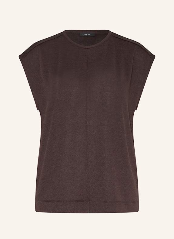 OPUS T-Shirt SLUMMI DUNKELBRAUN