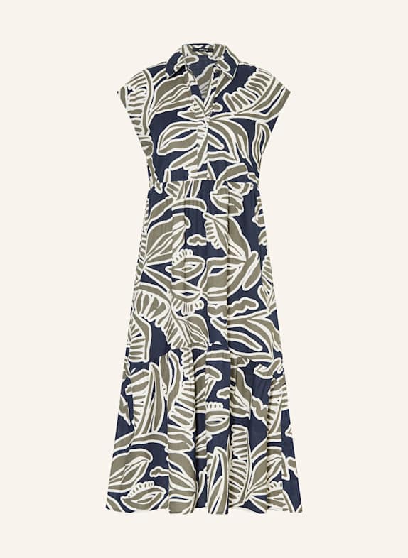 OPUS Kleid WERISA TROPICAL OLIV/ DUNKELBLAU