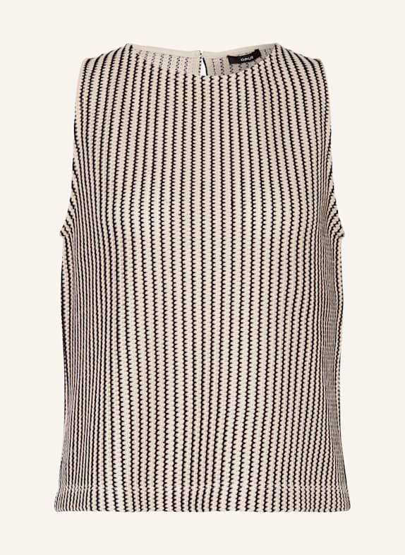 OPUS Stricktop ISOLCHEN SCHWARZ/ ECRU