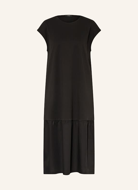 OPUS Kleid WELIN im Materialmix SCHWARZ