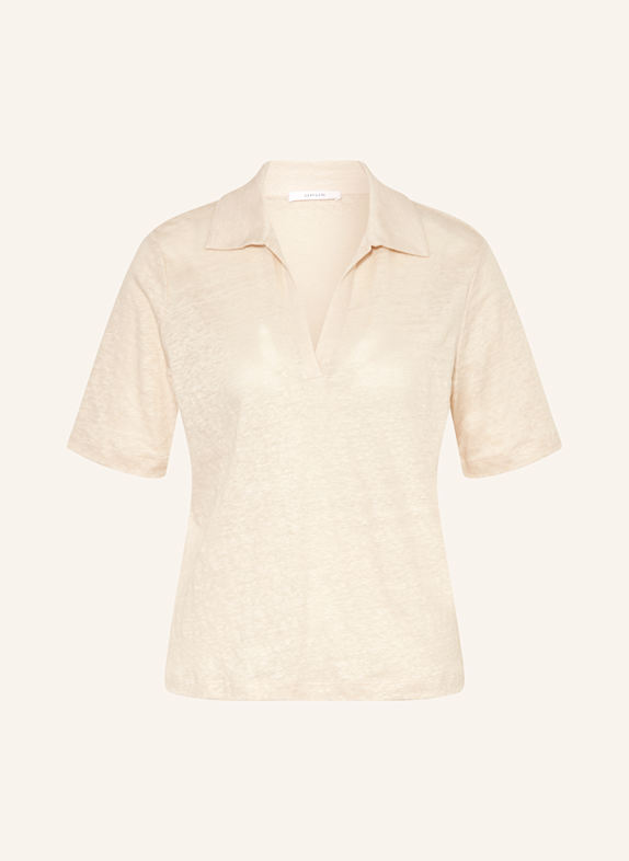 OPUS T-Shirt SLUSE aus Leinen CREME