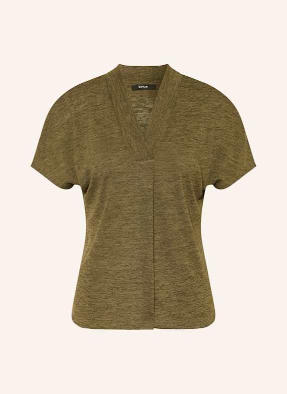OPUS T-Shirt SANZE OLIV