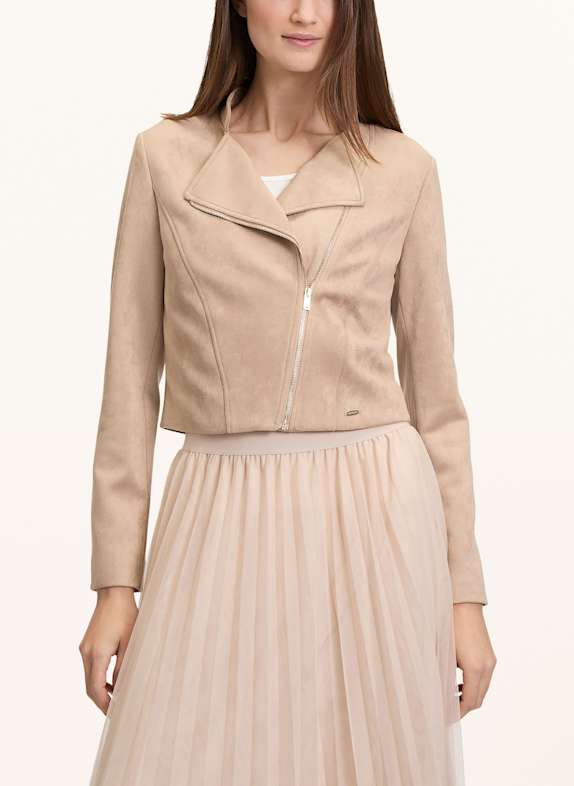 BETTY&CO Cropped-Jacke in Lederoptik BEIGE