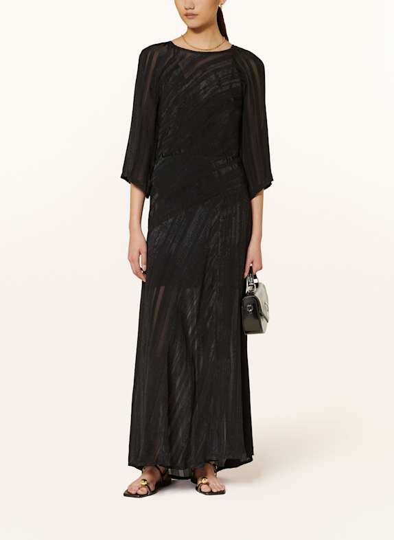 ba&sh Kleid SIBONY mit 3/4-Arm SCHWARZ