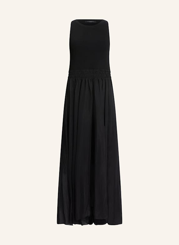 ALLSAINTS Sukienka ZENIA z mieszanki materiałów CZARNY