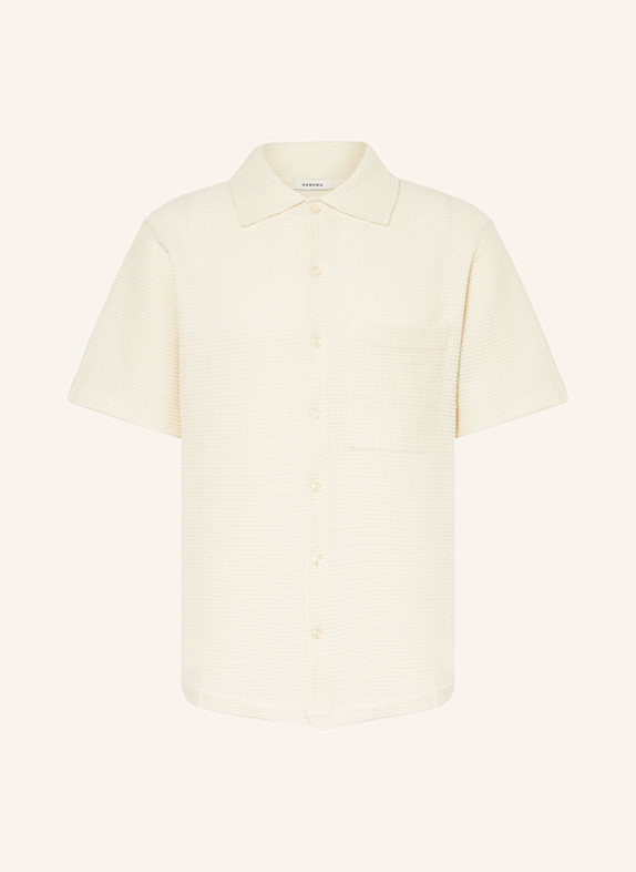 SANDRO Strickhemd Regular Fit ECRU