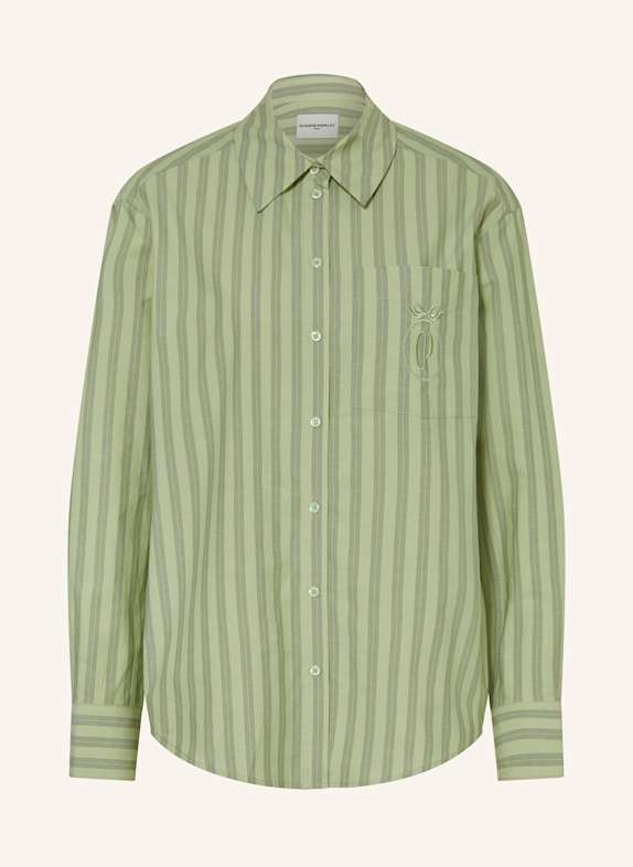 CLAUDIE PIERLOT Hemdbluse HELLGRÜN/ GRÜN