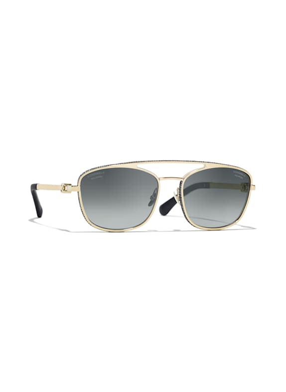 CHANEL Pilotensonnenbrille C125S2 - GOLD/ BLAU