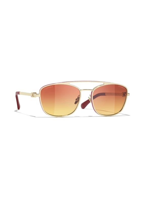 CHANEL Pilotensonnenbrille C395S8 - GOLD/ GRAU POLARISIERT