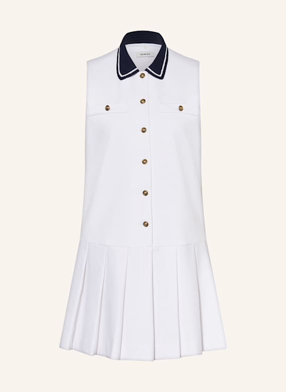 SANDRO Kleid WEISS