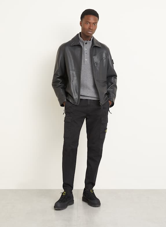 STONE ISLAND Cargohose SCHWARZ