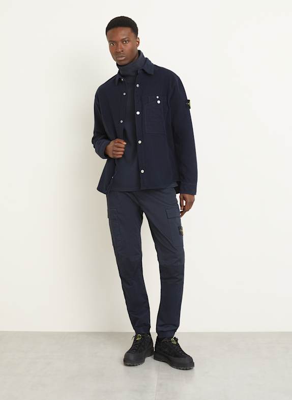 STONE ISLAND Overshirt DUNKELBLAU