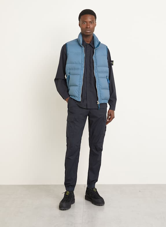 STONE ISLAND Kamizelka puchowa NIEBIESKI