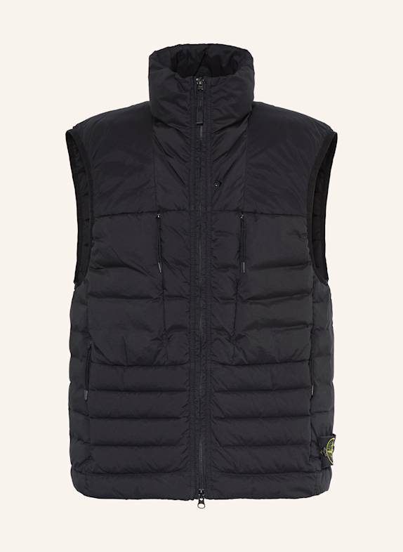 STONE ISLAND Daunenweste SCHWARZ