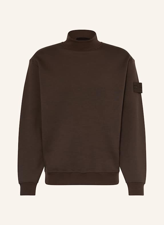STONE ISLAND Sweatshirt GHOST DUNKELBRAUN