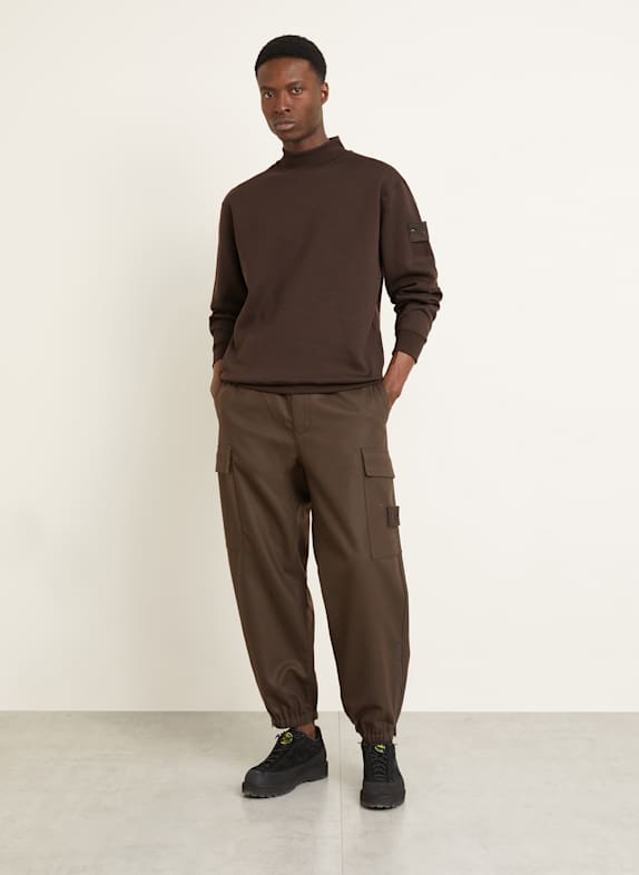 STONE ISLAND Sweatshirt GHOST DUNKELBRAUN