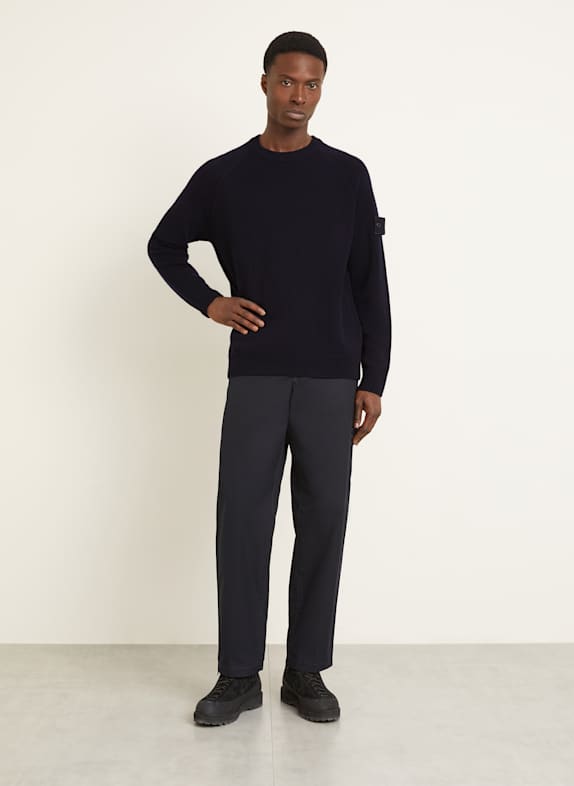 STONE ISLAND Cashmere-Pullover GHOST DUNKELBLAU