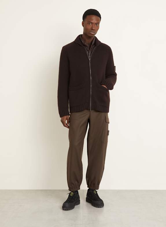 STONE ISLAND 2-in-1-Jacke GHOST DUNKELBRAUN