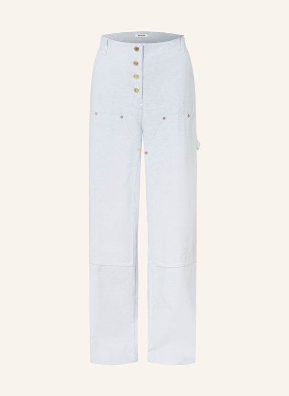 SANDRO Wide Leg Jeans mit Nieten 404 Light Blue