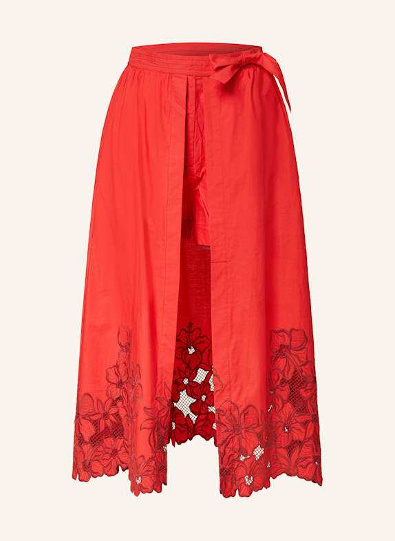 SANDRO Rock mit Lochspitze ROT