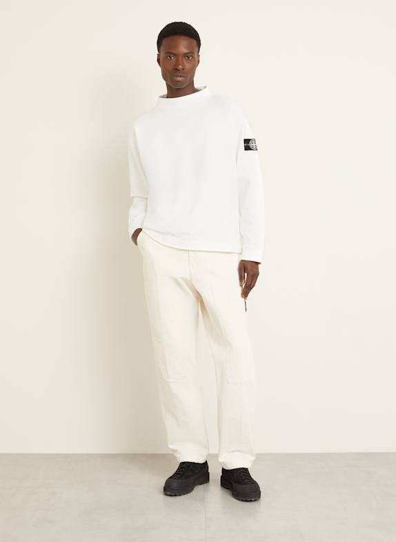 STONE ISLAND Sweatshirt WEISS