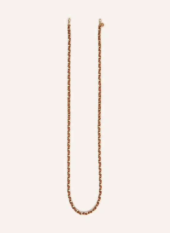 CHEEKY CHAIN MUNICH Smartphone-Kette COCO II COGNAC/ GOLD