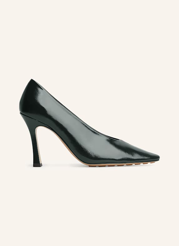 BOTTEGA VENETA Lack-Pumps SOFIA DARK GREEN