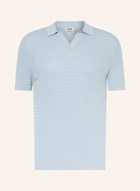 DRYKORN Strick-Poloshirt BRAIAN HELLBLAU
