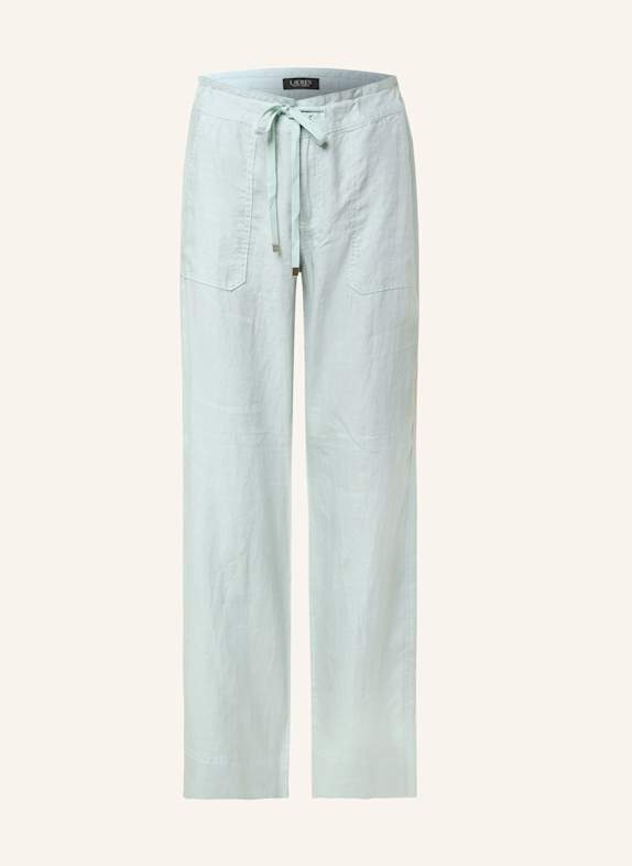 LAUREN RALPH LAUREN Leinenhose PETROL