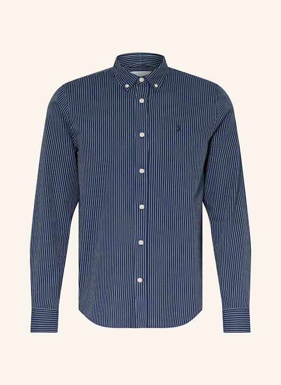 ARMEDANGELS Hemd QUAASA Slim Fit DUNKELBLAU/ WEISS