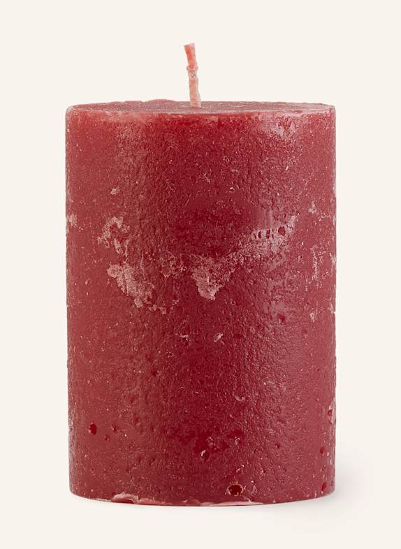 BROSTE COPENHAGEN Kerze PILLAR DUNKELROT