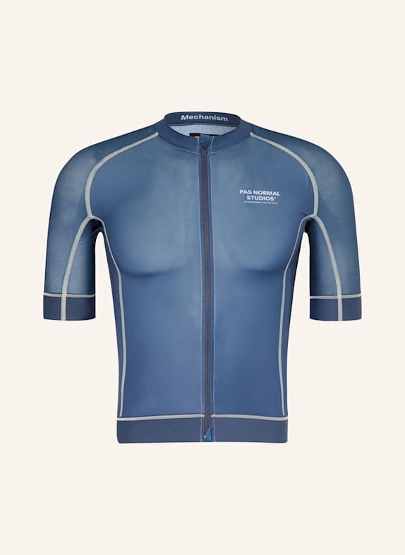 PAS NORMAL STUDIOS Koszulka rowerowa MECHANISM NIEBIESKI