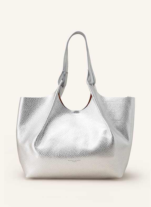 GIANNI CHIARINI Shopper DUA XL with pouch SILVER