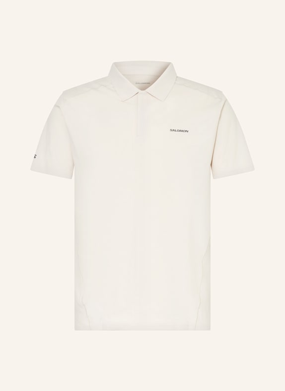 SALOMON Funktions-Poloshirt TRACKLINE CREME