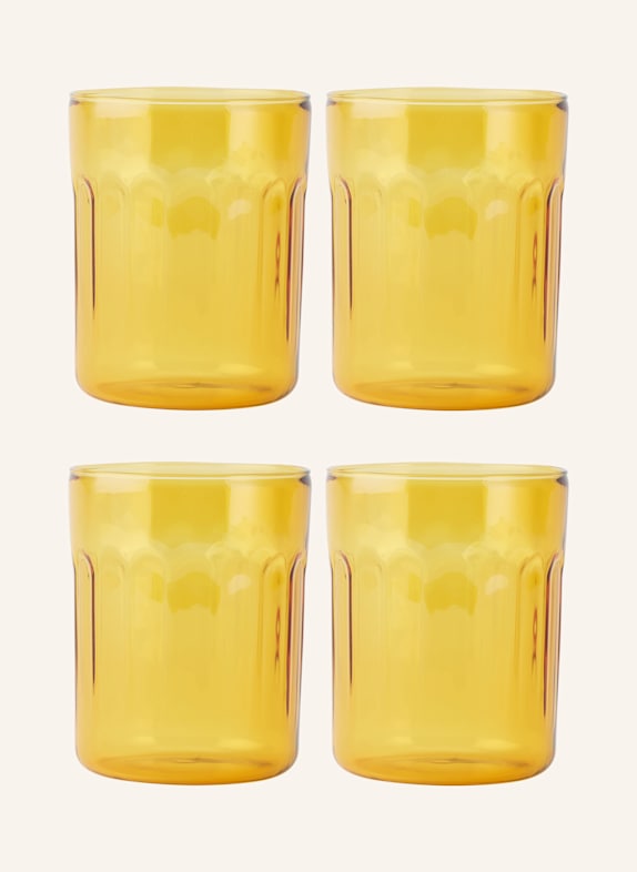 bodum Set of 4 drinking glasses ORANGE