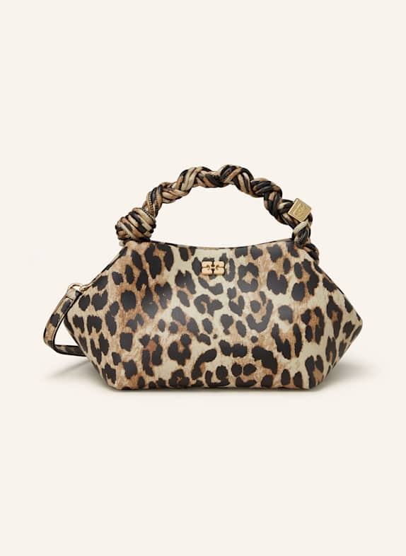 GANNI Handbag BOU BAG SMALL LIGHT BROWN/ DARK BROWN/ BROWN