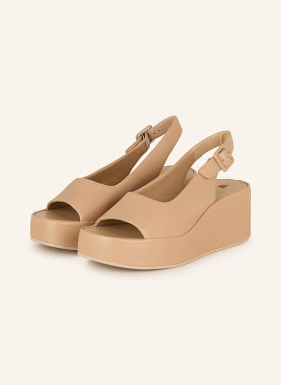 Högl Platform sandals LIGHT BROWN