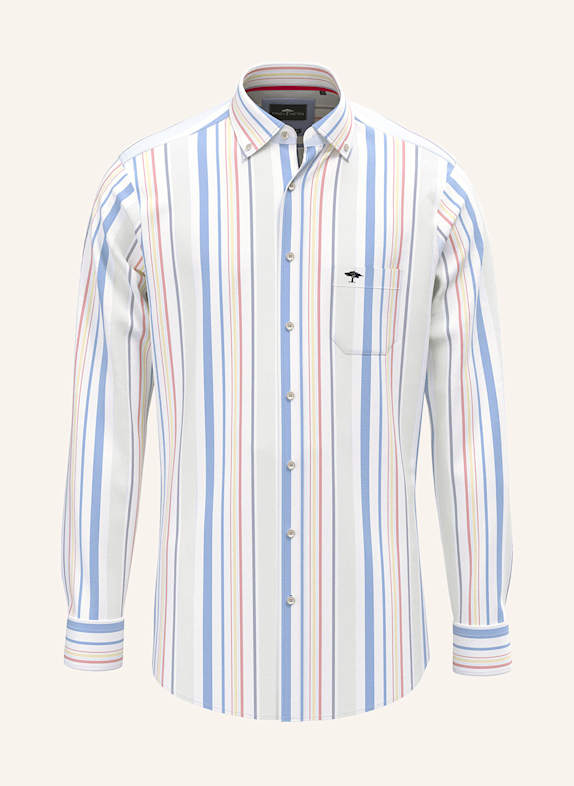 FYNCH-HATTON Hemd Regular Fit WEISS/ HELLGELB/ BLAU