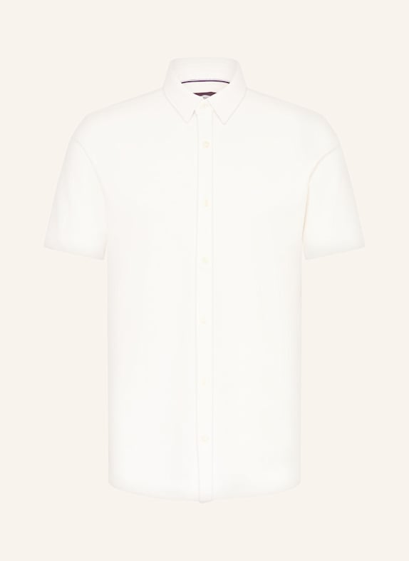 FYNCH-HATTON Kurzarm-Hemd Slim Fit aus Jersey WEISS