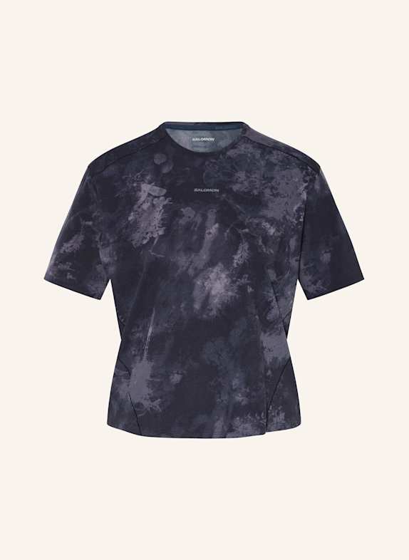 SALOMON T-shirt TRACKLINE GRANATOWY