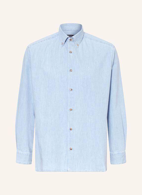 A.P.C. Jeanshemd MATHIAS Relax Fit HELLBLAU