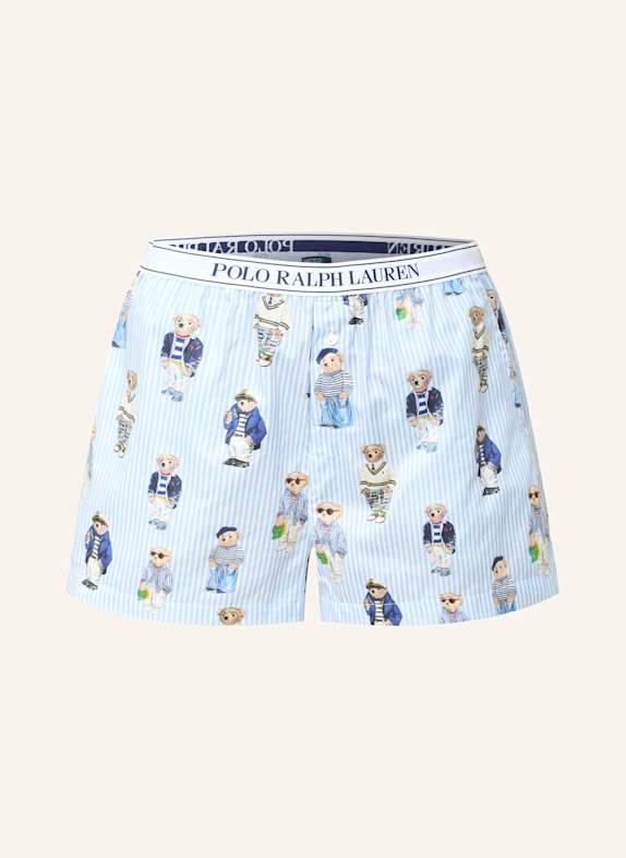 POLO RALPH LAUREN Pajama shorts BLUE/ GREEN/ BEIGE