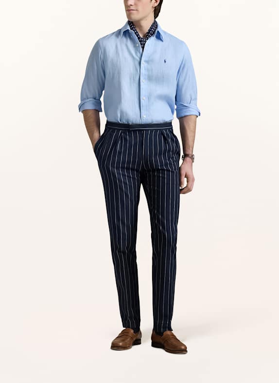 POLO RALPH LAUREN Linnen overhemd Custom Fit LICHTBLAUW