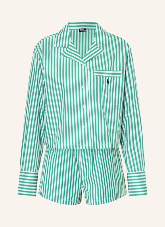 POLO RALPH LAUREN Piżama BIAŁY/ ZIELONY