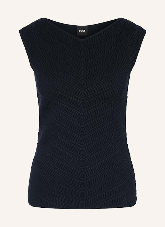 BOSS Top FAITINI DUNKELBLAU