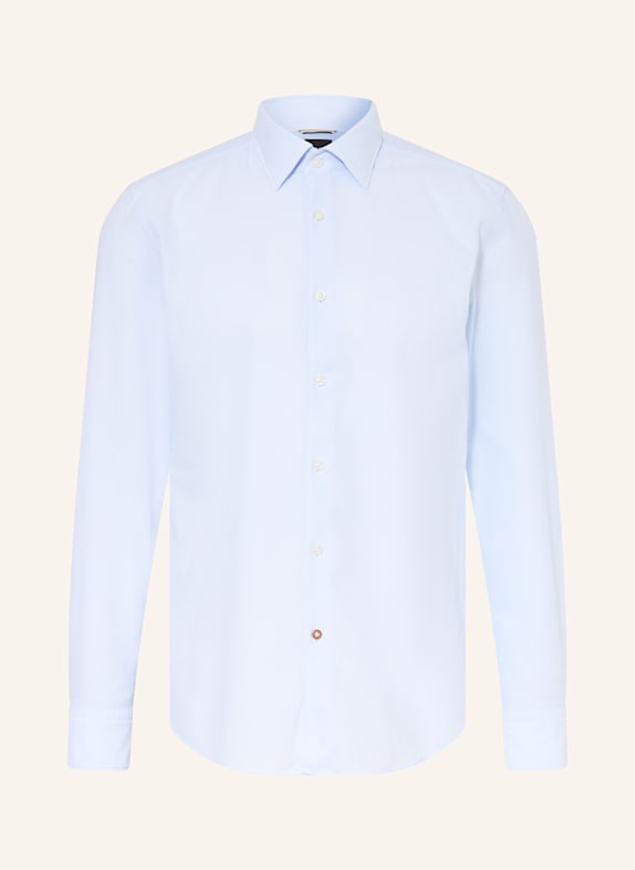 BOSS Piqué-Hemd HAL Casual Fit HELLBLAU
