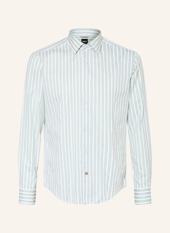 BOSS Hemd JOE Regular Fit GRÜN/ WEISS