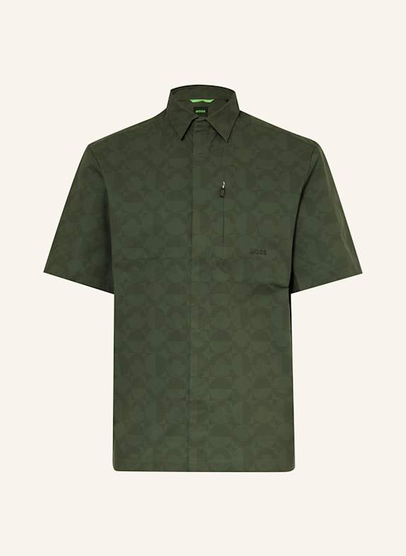 BOSS Funktions-Poloshirt BECHNO DUNKELGRÜN