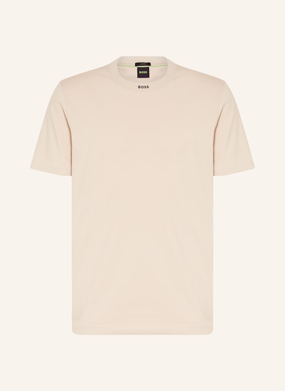 BOSS T-shirt TEE RIB BEŻOWY